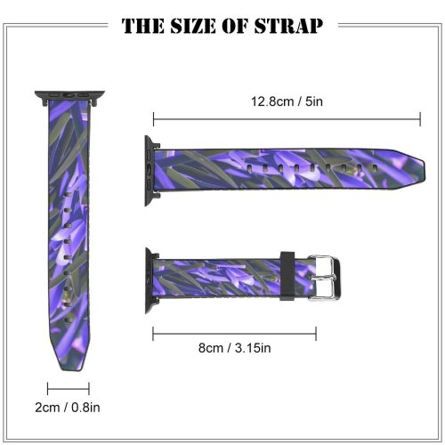 yanfind Watch Strap for Apple Watch Agapanthus Peak Sunlight Doddabetta Plant Flax Crocus Plants Violet India Outdoors Compatible with iWatch Series 5 4 3 2 1