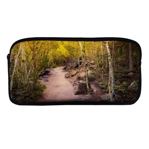 yanfind Pencil Case YHO Collins Aspen Trees Pathway Forest Rocks Trails Beautiful Zipper Pens Pouch Bag for Student Office School