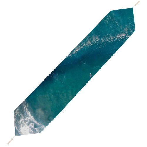 Yanfind Table Runner Scenery Teal Young Foam Activities Ocean Outdoors Wave Leisure Wallpapers Catch Everyday Dining Wedding Party Holiday Home Decor