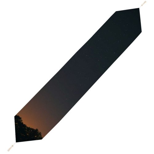 Yanfind Table Runner Backlit Infinity Dark Astrology Landscape Evening Space Galaxy Stellar Astronomy Outdoors Scenic Everyday Dining Wedding Party Holiday Home Decor