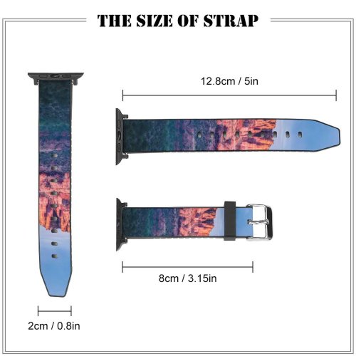yanfind Watch Strap for Apple Watch Trey Ratcliff Sedona Rocks Valley  Range Sunset Sky Trees Landscape Compatible with iWatch Series 5 4 3 2 1