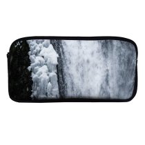 yanfind Pencil Case YHO Images Cliff Fog Mood River Snow Wallpapers  Outdoors Snowy Winter Waterfall Zipper Pens Pouch Bag for Student Office School