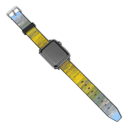 yanfind Watch Strap for Apple Watch Lake Field Santa Rural  Free Carrizo National Outdoors Farm Margarita Compatible with iWatch Series 5 4 3 2 1