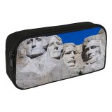 yanfind Pencil Case YHO Collins Mount Rushmore Presidents  Hills Sky  Washington Thomas Jefferson Theodore Zipper Pens Pouch Bag for Student Office School