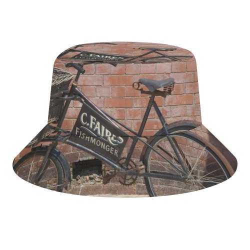 yanfind Adult Fisherman's Hat Work Old Saddle Vehicle Brick Bycicle Ride Classic Wheel Accessory Street Vintage Fishing Fisherman Cap Travel Beach Sun protection