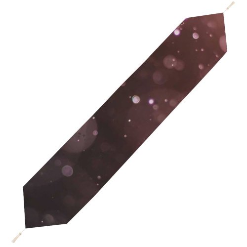 Yanfind Table Runner Blur Focus Dark Insubstantial Glitter Sparkle Abstract Art Bokeh Texture Glisten Everyday Dining Wedding Party Holiday Home Decor