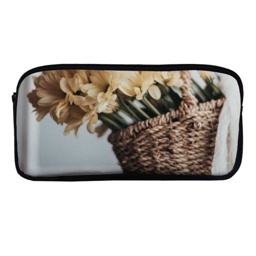 yanfind Pencil Case YHO Images Arrangement Bouquet Floral  Basket Petal Flowers Wallpapers Plant Fruits Free Zipper Pens Pouch Bag for Student Office School