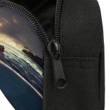 yanfind Pencil Case YHO Fantasy Surreal Fishing Boat Sea Sunrise Underwater Zipper Pens Pouch Bag for Student Office School