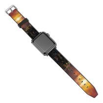 yanfind Watch Strap for Apple Watch Anek Suwannaphoom Hong Kong Cityscape Sunrise City Lights Compatible with iWatch Series 5 4 3 2 1