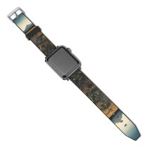 yanfind Watch Strap for Apple Watch Rural Countryside National Plant Farm Pictures PNG Grassland Outdoors Tetons Sunset Compatible with iWatch Series 5 4 3 2 1