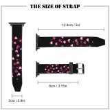 yanfind Watch Strap for Apple Watch Love Hearts Bokeh Glowing Lights Vibrant Blurred Heart Valentines Love Heart Compatible with iWatch Series 5 4 3 2 1