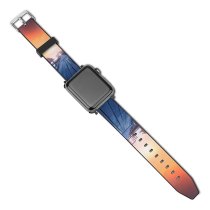yanfind Watch Strap for Apple Watch Anek Suwannaphoom Wooden Pier Hot  Balloons Sunrise Daylight Foggy Colorful Compatible with iWatch Series 5 4 3 2 1