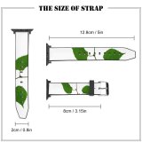 yanfind Watch Strap for Apple Watch  Plant Leaf Leaves Flower Tree  Birch Swamp Flowering Elm Twig Compatible with iWatch Series 5 4 3 2 1