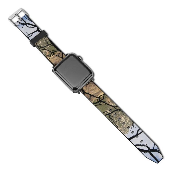 yanfind Watch Strap for Apple Watch Trees Burn Burnt Sky Forest Fire Hill  Cloud Tree Branch Natural Compatible with iWatch Series 5 4 3 2 1
