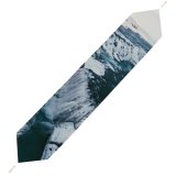 Yanfind Table Runner Drone Glacier Iceland Gulfoss Mountain Snow Waterfall Free Ice Stock Outdoors Everyday Dining Wedding Party Holiday Home Decor