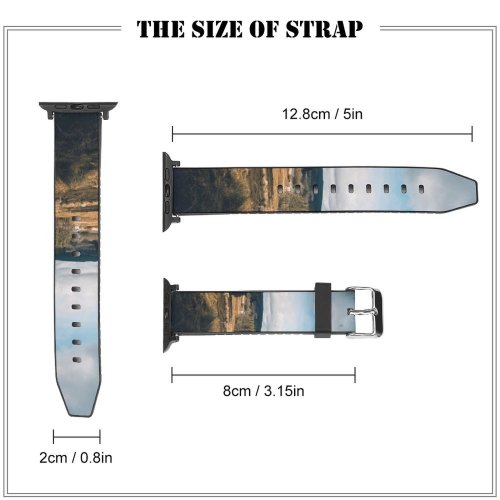 yanfind Watch Strap for Apple Watch Kielder United England Landscape Abies Countryside Pine Plant Forest Spruce Pictures Compatible with iWatch Series 5 4 3 2 1