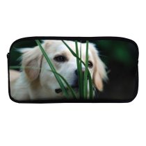 yanfind Pencil Case YHO Cooper Outdoors  Snout Canidae Dog Sporting Flower Grass Carnivore Puppy Smelling Zipper Pens Pouch Bag for Student Office School