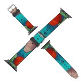 yanfind Watch Strap for Apple Watch Mattia Astorino Umbrellas Multicolor Colorful Vibrant Sky Compatible with iWatch Series 5 4 3 2 1