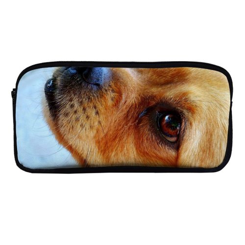 yanfind Pencil Case YHO Dog  Carnivore Canidae  Nose Snout Dog Zipper Pens Pouch Bag for Student Office School