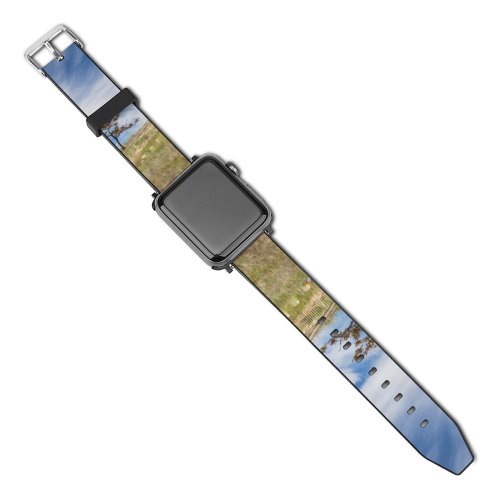 yanfind Watch Strap for Apple Watch Armed Tree Cemetery Forces Honor Memories Death Monument Respect Lawn Flag Corps Compatible with iWatch Series 5 4 3 2 1
