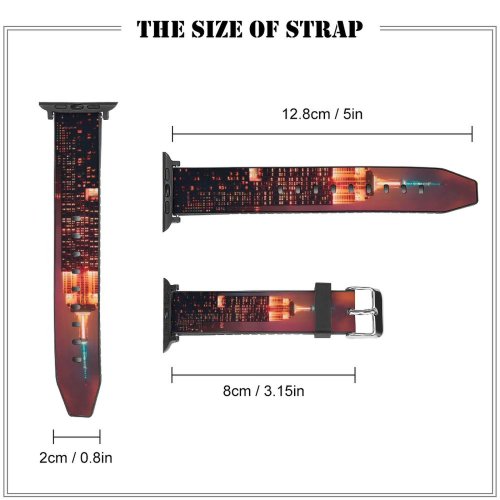 yanfind Watch Strap for Apple Watch Luca Bravo Empire State Building Manhattan York City  Night Cityscape City Compatible with iWatch Series 5 4 3 2 1