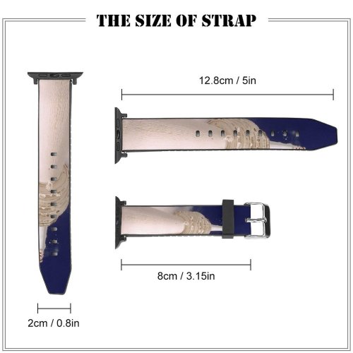 yanfind Watch Strap for Apple Watch Transmitter Winter Forrest   Sky Finial Architecture Cloud Compatible with iWatch Series 5 4 3 2 1