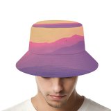 yanfind Adult Fisherman's Hat Romain Guy Sky Sunset Gradient Mountains Landscape Beautiful Scenery Clear Sky Fishing Fisherman Cap Travel Beach Sun protection