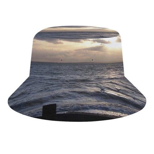 yanfind Adult Fisherman's Hat Winter Horizon Morning Seascape Cloud Sunset Sea Sky Ocean Wave River Thames Fishing Fisherman Cap Travel Beach Sun protection