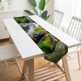 Yanfind Table Runner Jarred Decker Portland Japanese Gardens Waterfalls Moss Rocks Greenery Stream Exposure Everyday Dining Wedding Party Holiday Home Decor