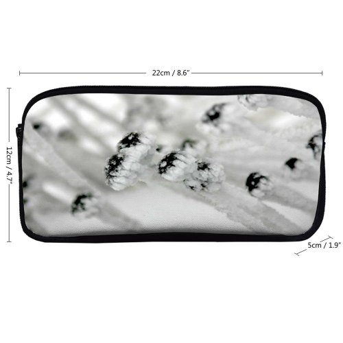 yanfind Pencil Case YHO Sierra Winter Xmas December Christmas Hiking Winter  Hike Comp Fence Rocks Zipper Pens Pouch Bag for Student Office School