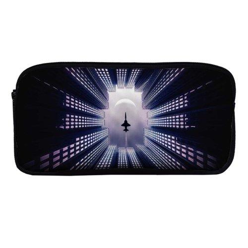yanfind Pencil Case YHO Chiara Lily  Fighter  Buildings Zipper Pens Pouch Bag for Student Office School