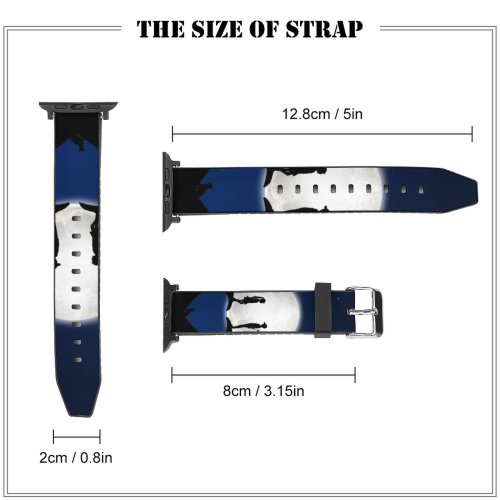 yanfind Watch Strap for Apple Watch Love  Couple Heart Bicycle Tree Cat  Silhouette Compatible with iWatch Series 5 4 3 2 1