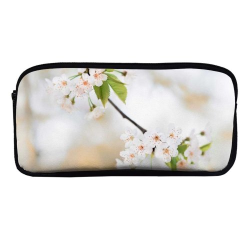 yanfind Pencil Case YHO  Tree Winter Beautiful Delicate Branch Blossoms Season Blooms Light  Growth Zipper Pens Pouch Bag for Student Office School