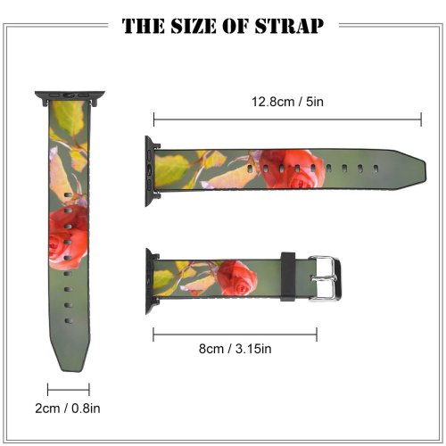 yanfind Watch Strap for Apple Watch Kissing Nepal  Rose Love Plant Nagarjun Valentine National PNG Bud Compatible with iWatch Series 5 4 3 2 1