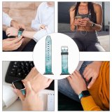 yanfind Watch Strap for Apple Watch Texture Zealand Aqua Sky Turquoise Daytime Azure Atmosphere Compatible with iWatch Series 5 4 3 2 1
