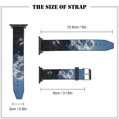yanfind Watch Strap for Apple Watch À Landscape Peak Mont Slope Wallpapers Cheval Pictures PNG Outdoors Grey Compatible with iWatch Series 5 4 3 2 1
