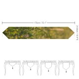 Yanfind Table Runner Agriculture Field Blossom Grass Domain Rural Plant Public Outdoors Farm Pasture Everyday Dining Wedding Party Holiday Home Decor