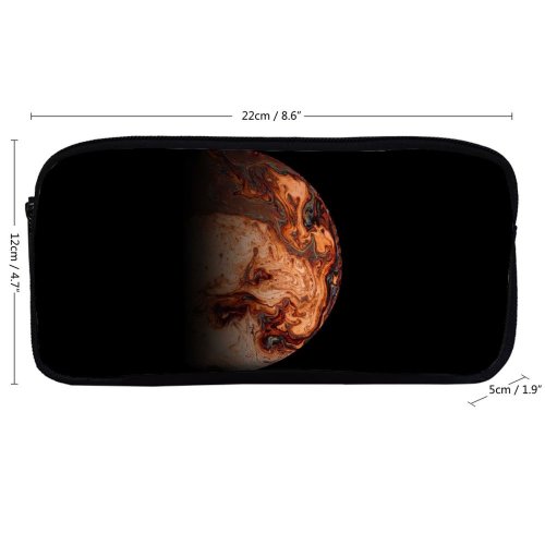 yanfind Pencil Case YHO Daniel Olah Space Black Dark Planet Astronomy Outer Space Zipper Pens Pouch Bag for Student Office School