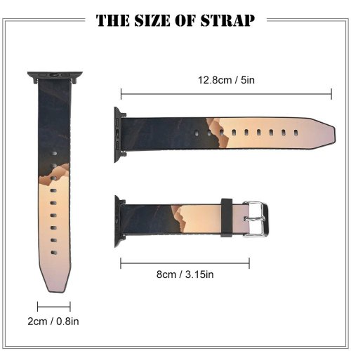 yanfind Watch Strap for Apple Watch Luca Bravo Giau Pass  Range Dolomites Sunrise Landscape Italy Compatible with iWatch Series 5 4 3 2 1