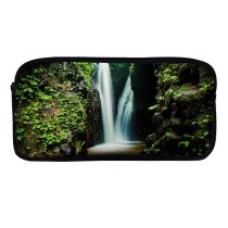 yanfind Pencil Case YHO Simon Bardet Waterfall Forest Rocks Zipper Pens Pouch Bag for Student Office School