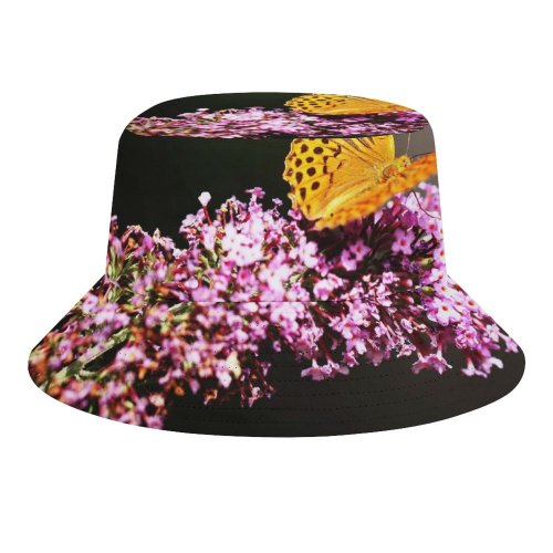 yanfind Adult Fisherman's Hat Flowers Fritillaries Butterfly Flowers Selective Focus Blur Closeup Fishing Fisherman Cap Travel Beach Sun protection