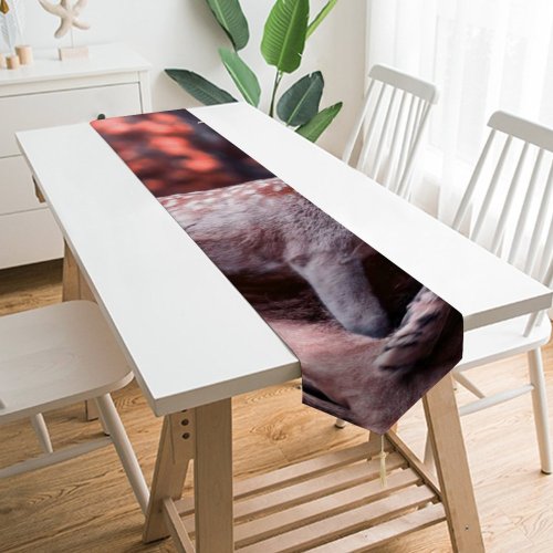 Yanfind Table Runner Comfreak Lion Deer Hirsch Predator Wild Big Cat Carnivore Fantasy Cute Everyday Dining Wedding Party Holiday Home Decor