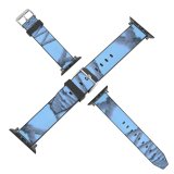 yanfind Watch Strap for Apple Watch Winter Chill Sky Winter Evaporation Salt Cristal Fence   Metal Snow Compatible with iWatch Series 5 4 3 2 1