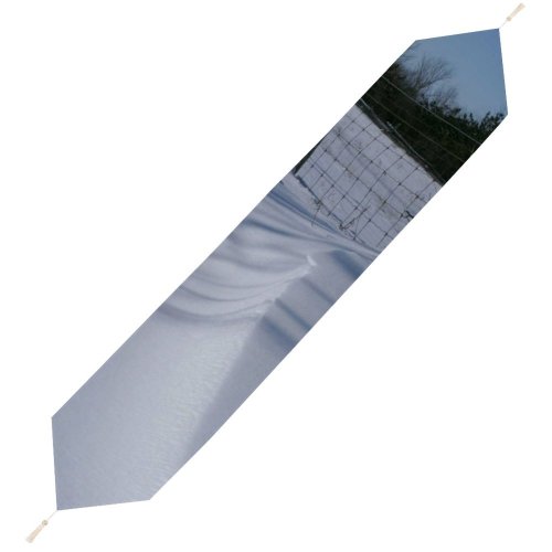 Yanfind Table Runner Winter Drift Sky Plant Fence Tree Fence Ice Blizzard Winter Storm Freezing Everyday Dining Wedding Party Holiday Home Decor