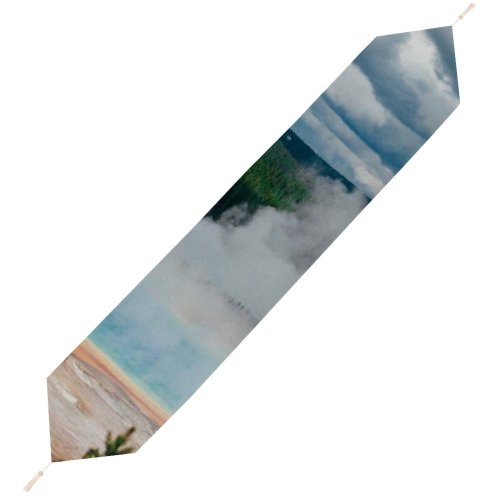 Yanfind Table Runner Eruption National Domain Wilderness Pool Pictures Outdoors Wyoming Stone Prismatic Volcano Everyday Dining Wedding Party Holiday Home Decor