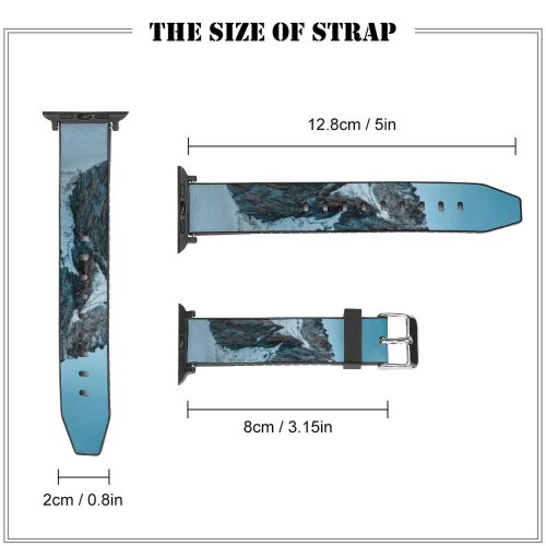 yanfind Watch Strap for Apple Watch Creative Images  Snow Range  Pictures Outdoors Peak Wallpapers Grey Compatible with iWatch Series 5 4 3 2 1