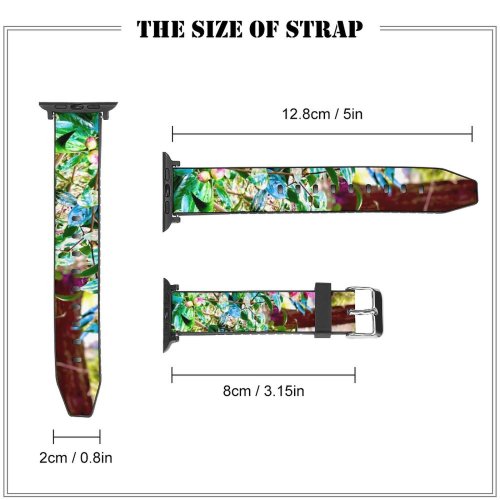 yanfind Watch Strap for Apple Watch Flower Rose Plant  Creative Images Commons Leaf Compatible with iWatch Series 5 4 3 2 1