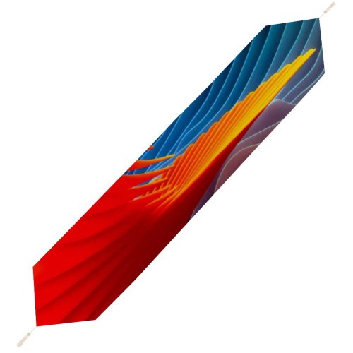 Yanfind Table Runner Abstract Colorful MacOS Sierra Everyday Dining Wedding Party Holiday Home Decor