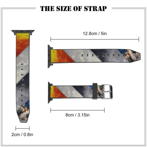 yanfind Watch Strap for Apple Watch Andrew McCarthy Space Mineral  Supermoon   Blood Compatible with iWatch Series 5 4 3 2 1