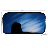 yanfind Pencil Case YHO Castle Atmosphere Night Silhouette Light Landscape  Ruin Cloud Architecture Sky Night Zipper Pens Pouch Bag for Student Office School